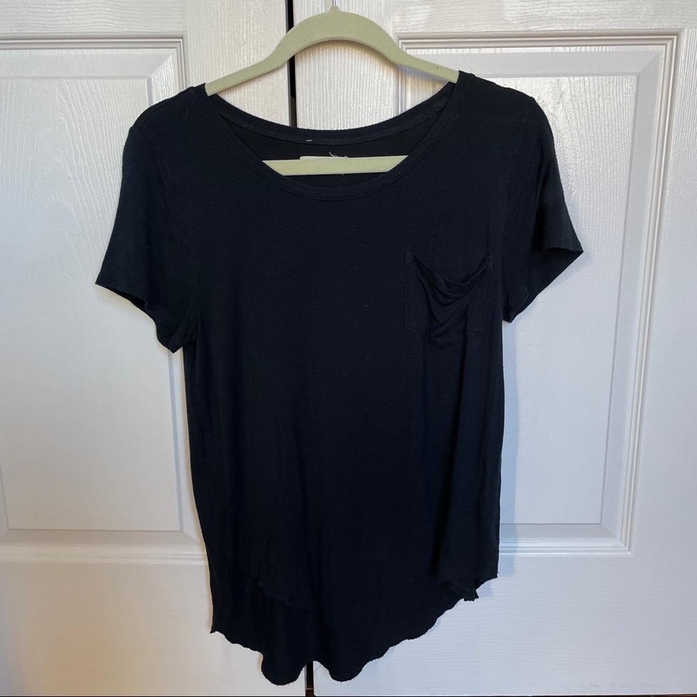 Black Pocket Tee